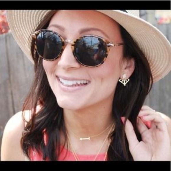 Stella & Dot | Gold & Semi-precious Howlite Mondrian Ear Jacket Earrings… - Picture 5 of 6